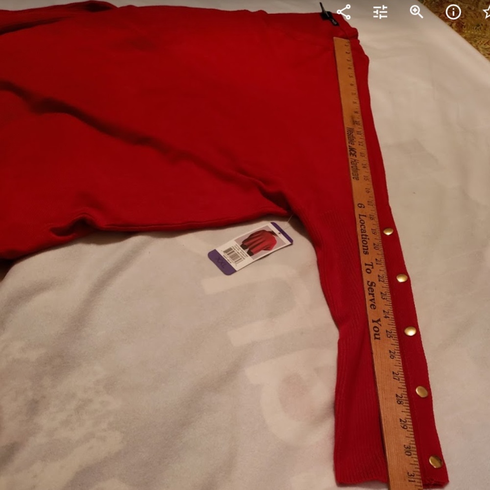 RXB Oversized Red Sweater NWT! - Picture 4 of 6